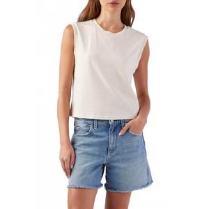 NEW AMO sleeveless babe tee in natural